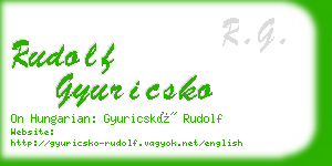 rudolf gyuricsko business card